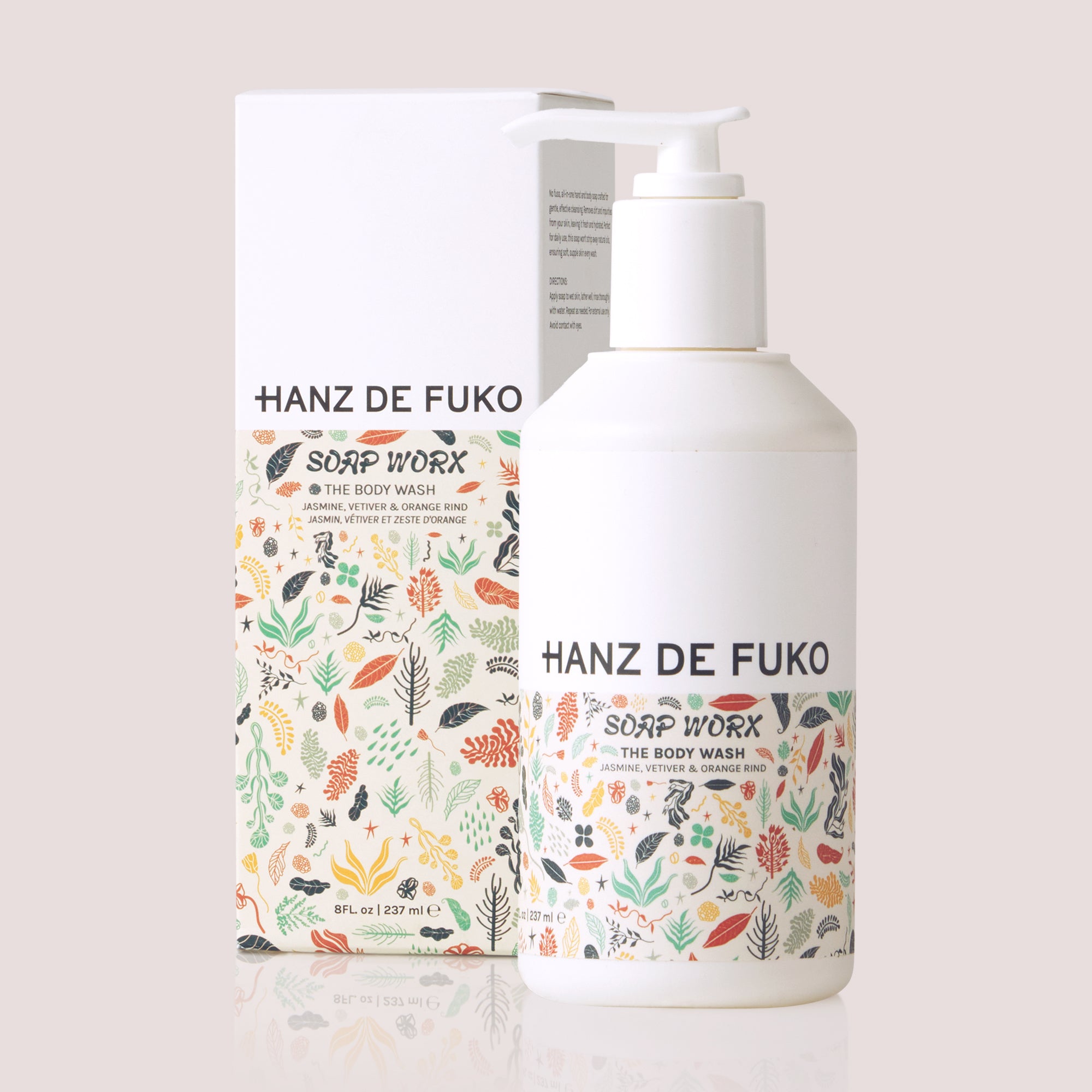 SOAP WORX: THE BODY WASH Jasmine, Vetiver & Orange Rind – Hanz de Fuko